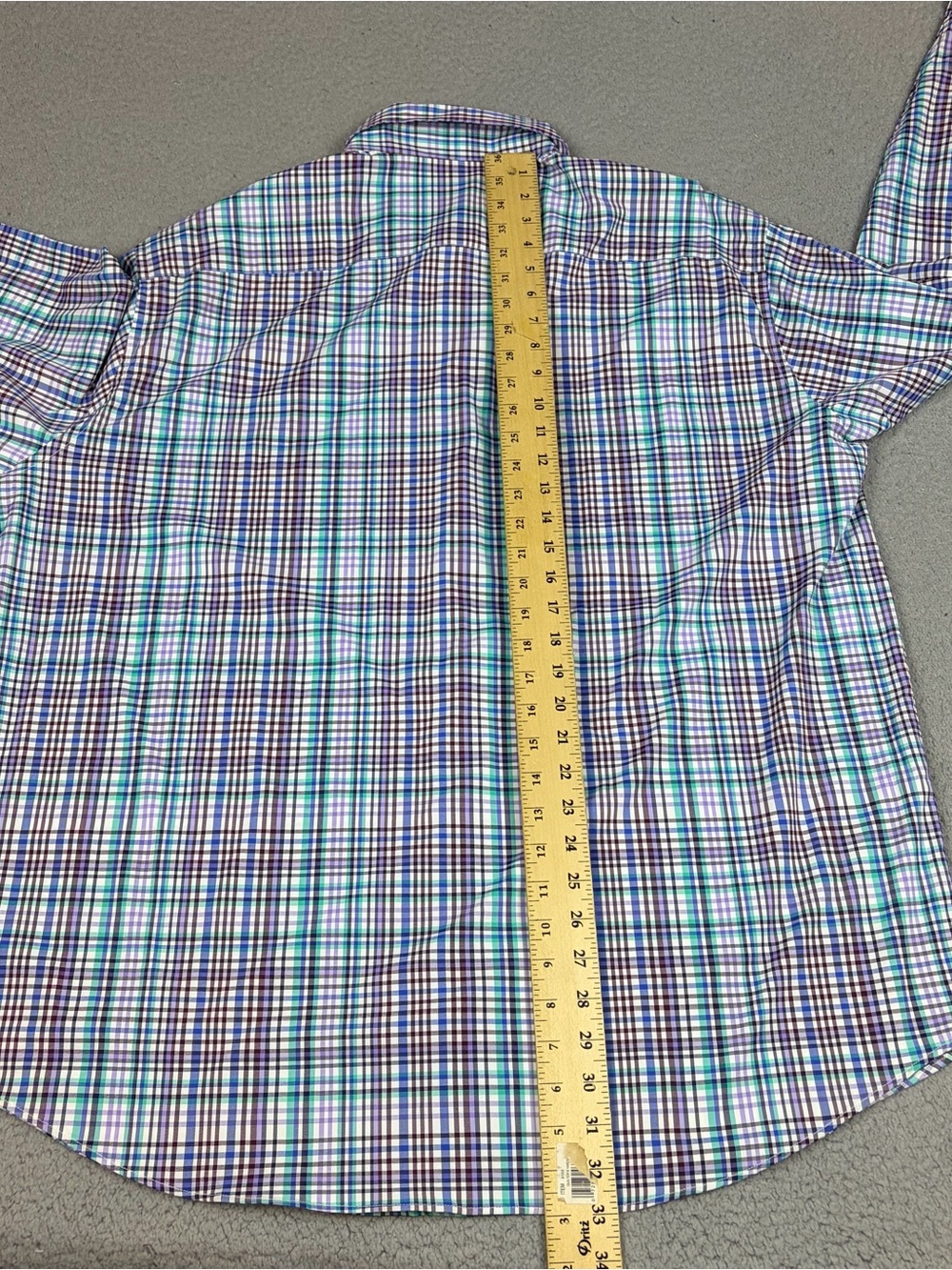 Peter Millar Summer Comfort Shirt XXL Multicolor Plaid Button-Up Nylon Stretch - Picture 9 of 11